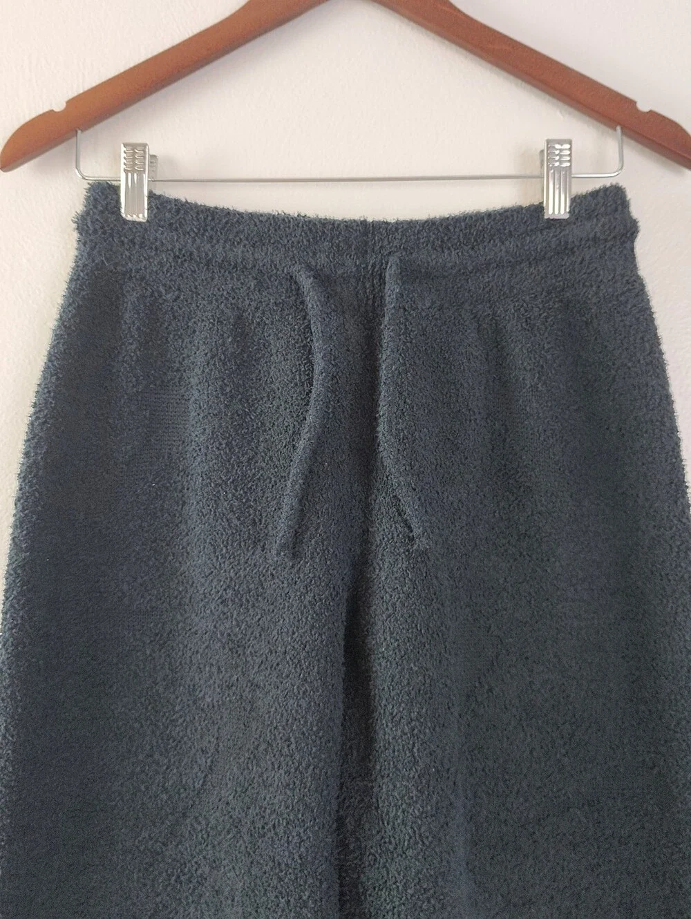 Nike Phoenix Black Pants Boucle High-Waisted Oversized Sweats Size Small Sporty - Picture 2 of 11